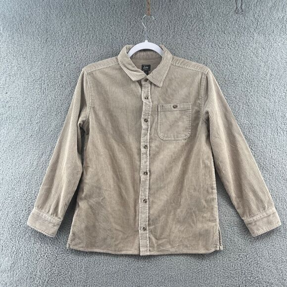NWT Stitchfix Bixby Nomad Button-down Corduroy Shacket size 12-14 girls Tan - Picture 1 of 14